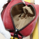 BOTTEGA VENETA INTRECCIATO Shoulder Bag Leather Bordeaux 154554 Auth 179712V-11