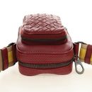 BOTTEGA VENETA INTRECCIATO Shoulder Bag Leather Bordeaux 154554 Auth 179712V-6