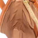 CELINE Macadam Canvas Hand Bag PVC Leather 2way Brown Gold Auth 179713A-21