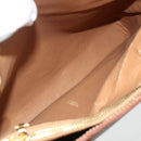 CELINE Macadam Canvas Hand Bag PVC Leather 2way Brown Gold Auth 179713A-23