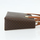 CELINE Macadam Canvas Hand Bag PVC Leather 2way Brown Gold Auth 179713A-4