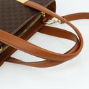 CELINE Macadam Canvas Hand Bag PVC Leather 2way Brown Gold Auth 179713A-7