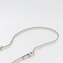PRADA Hand Bag Leather 2way White Gold Auth 179715A-10