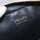 PRADA Hand Bag Leather 2way White Gold Auth 179715A-19