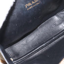 PRADA Hand Bag Leather 2way White Gold Auth 179715A-20