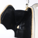 PRADA Hand Bag Leather 2way White Gold Auth 179715A-22