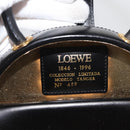 LOEWE Hand Bag Leather Black Gold Auth 179716A-10