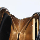 LOEWE Hand Bag Leather Black Gold Auth 179716A-18
