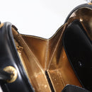 LOEWE Hand Bag Leather Black Gold Auth 179716A-19