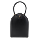 LOEWE Hand Bag Leather Black Gold Auth 179716A-13