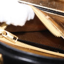 LOEWE Hand Bag Leather Black Gold Auth 179716A-12