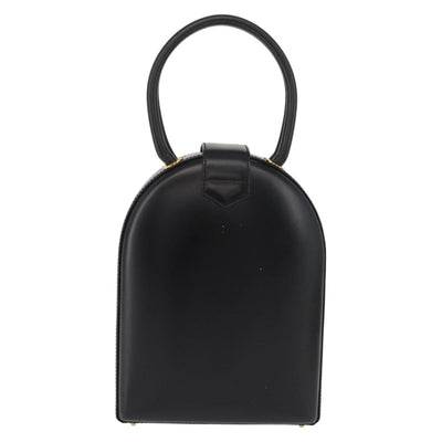 LOEWE Hand Bag Leather Black Gold Auth 179716A - 0