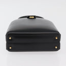 LOEWE Hand Bag Leather Black Gold Auth 179716A-5
