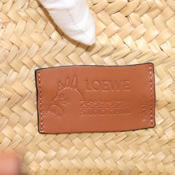LOEWE Small Basket My Neighbor Totoro Makkuro Kurosuke Raffia Auth 179718SM