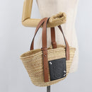LOEWE Small Basket My Neighbor Totoro Makkuro Kurosuke Raffia Auth 179718SM-21