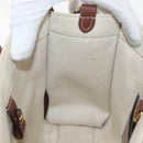 BURBERRY Hand Bag Canvas 2way Beige Gold Auth 179719A-20