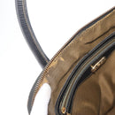 FENDI Zucca Canvas Hand Bag Black Brown Auth 179721A-10