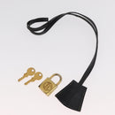 FENDI Zucca Canvas Hand Bag Black Brown Auth 179721A-12