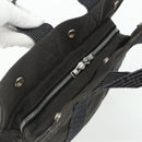 HERMES Her Line Tote PM Tote Bag Canvas Gray Silver Auth 179727A-6
