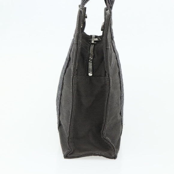 HERMES Her Line Tote PM Tote Bag Canvas Gray Silver Auth 179728A