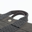 HERMES Her Line Tote PM Tote Bag Canvas Gray Silver Auth 179728A-8