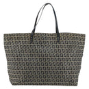 FENDI Zucchino Canvas Tote Bag Navy Auth 179732V-2