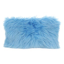 PRADA Clutch Bag Pelz Silber Hellblau Auth 179733SM-2