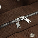 HERMES Her Line Tote MM Tote Bag Canvas Brown Silver Auth 179734A-14