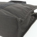 HERMES Her Line Tote MM Tote Bag Canvas Gray Silver Auth 179736A-12