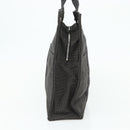 HERMES Her Line Tote MM Tote Bag Canvas Gray Silver Auth 179736A-5