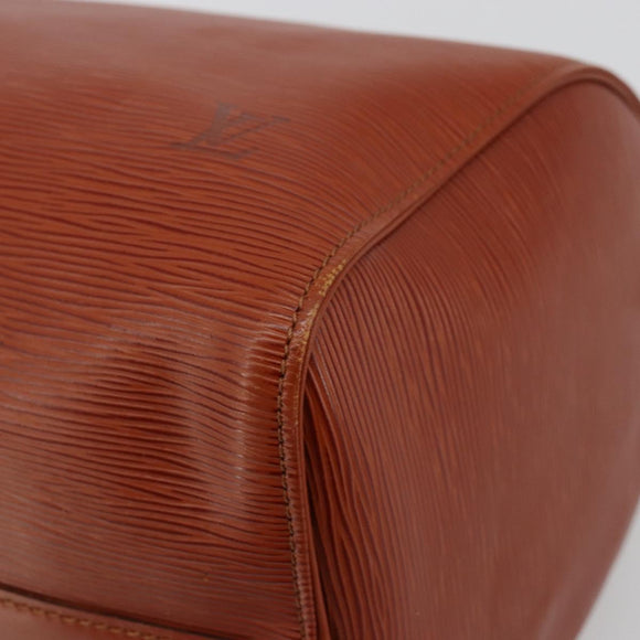 LOUIS VUITTON Epi Speedy 35 Handtas Bruin Kenya M42993 LV Auth 179737A