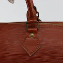 LOUIS VUITTON Epi Speedy 35 Handtas Bruin Kenya M42993 LV Auth 179737A-17