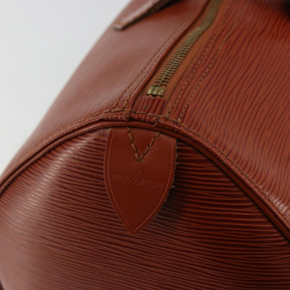 LOUIS VUITTON Epi Speedy 35 Handtas Bruin Kenya M42993 LV Auth 179737A
