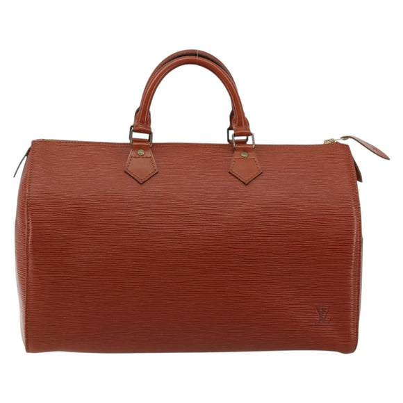 LOUIS VUITTON Epi Speedy 35 Handtas Bruin Kenya M42993 LV Auth 179737A