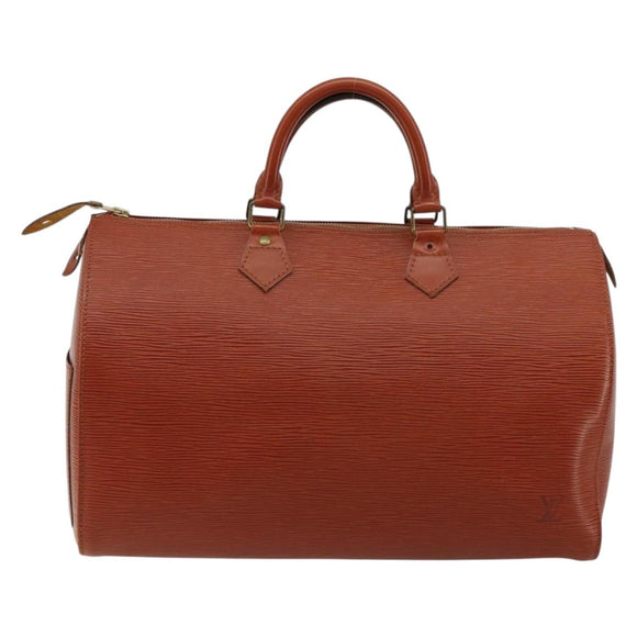 LOUIS VUITTON Epi Speedy 35 Handtas Bruin Kenya M42993 LV Auth 179737A