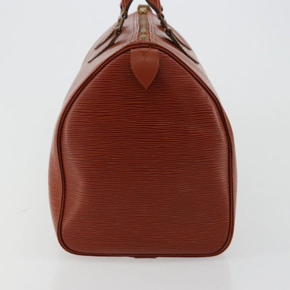 LOUIS VUITTON Epi Speedy 35 Handtas Bruin Kenya M42993 LV Auth 179737A