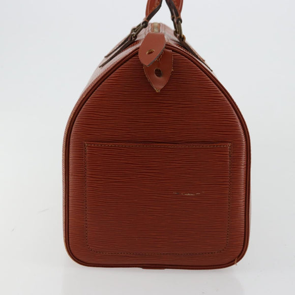 LOUIS VUITTON Epi Speedy 35 Handtas Bruin Kenya M42993 LV Auth 179737A