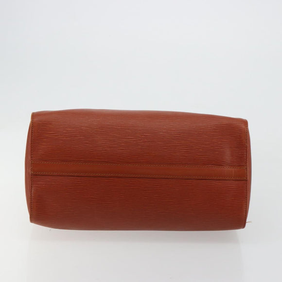 LOUIS VUITTON Epi Speedy 35 Handtas Bruin Kenya M42993 LV Auth 179737A