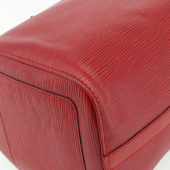 LOUIS VUITTON Epi Speedy 30 Hand Bag Castilian Red M43007 LV Auth 179738A
