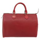 LOUIS VUITTON Epi Speedy 30 Hand Bag Castilian Red M43007 LV Auth 179738A-2