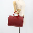 LOUIS VUITTON Epi Speedy 30 Hand Bag Castilian Red M43007 LV Auth 179738A-21