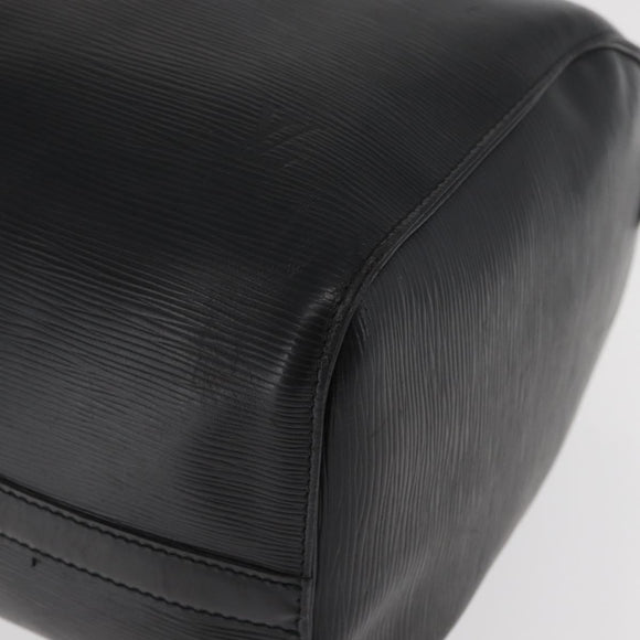 LOUIS VUITTON Epi Keepall 45 Boston Bag Black M42972 LV Auth 179739A