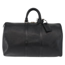 LOUIS VUITTON Epi Keepall 45 Boston Bag Black M42972 LV Auth 179739A-2