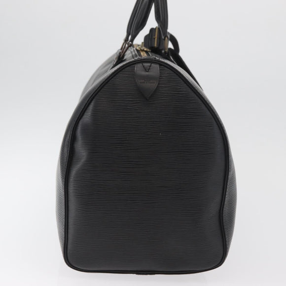 LOUIS VUITTON Epi Keepall 45 Boston Bag Black M42972 LV Auth 179739A