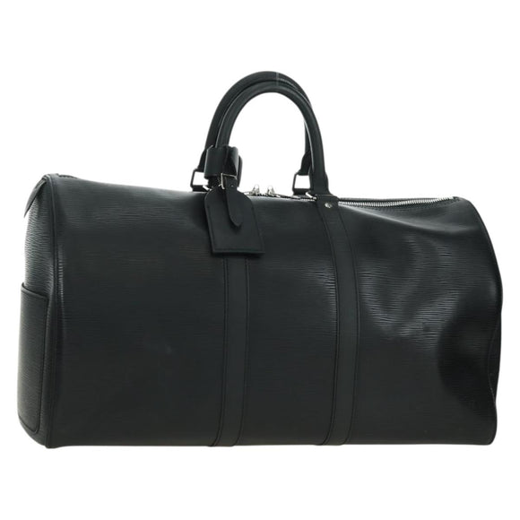 LOUIS VUITTON Epi Keepall 45 Boston Tas Zwart M42972 LV Auth 179740V