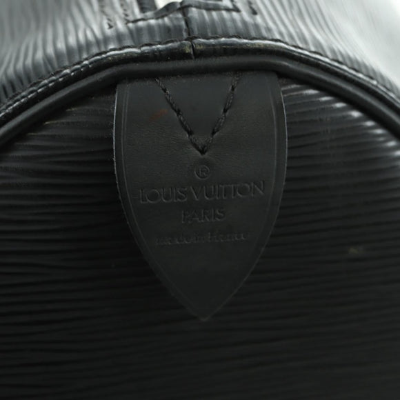 LOUIS VUITTON Epi Keepall 45 Boston Tas Zwart M42972 LV Auth 179740V