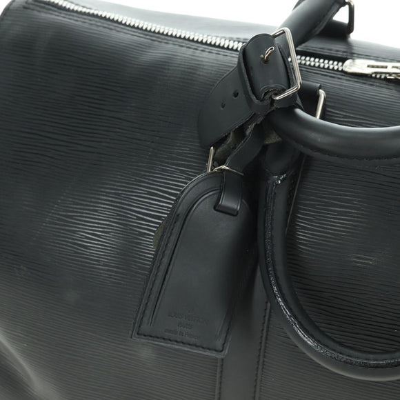 LOUIS VUITTON Epi Keepall 45 Boston Tas Zwart M42972 LV Auth 179740V
