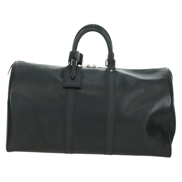 LOUIS VUITTON Epi Keepall 45 Boston Tas Zwart M42972 LV Auth 179740V