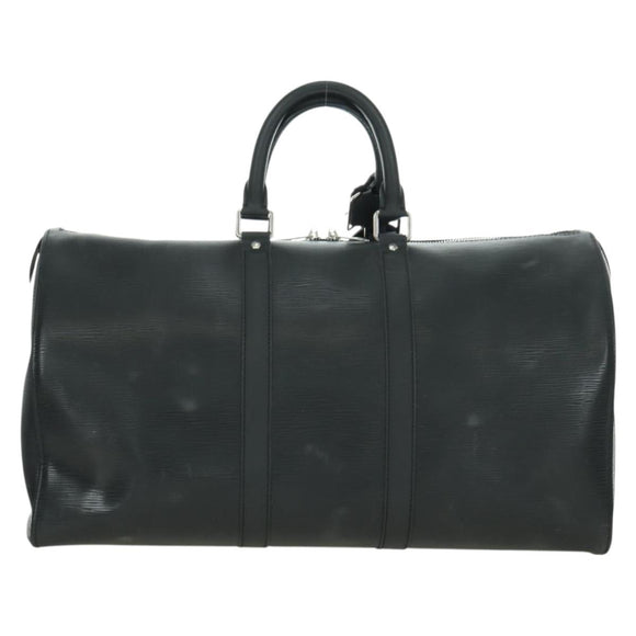 LOUIS VUITTON Epi Keepall 45 Boston Tas Zwart M42972 LV Auth 179740V