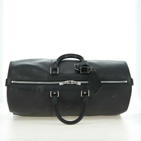 LOUIS VUITTON Epi Keepall 45 Boston Tas Zwart M42972 LV Auth 179740V